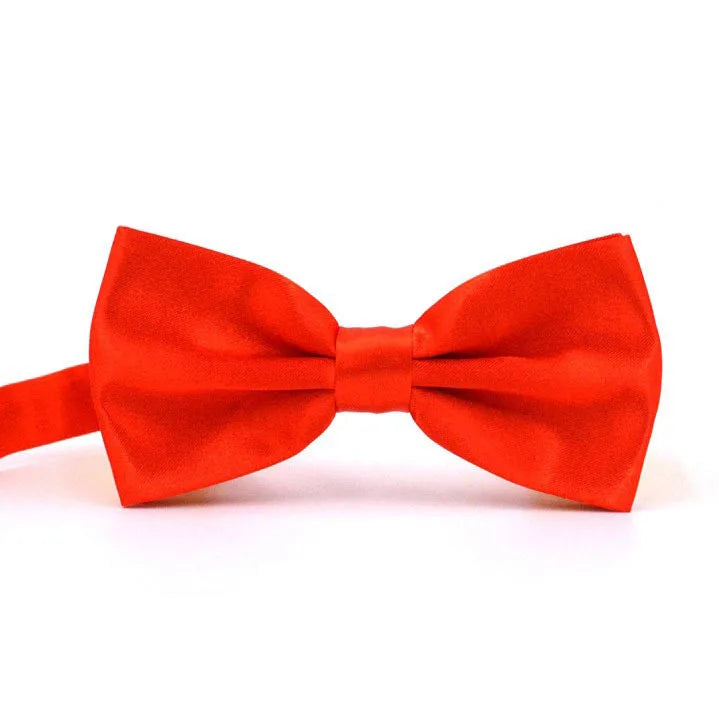Double-layer bow tie men's business formal bow tie solid color bow tie gift