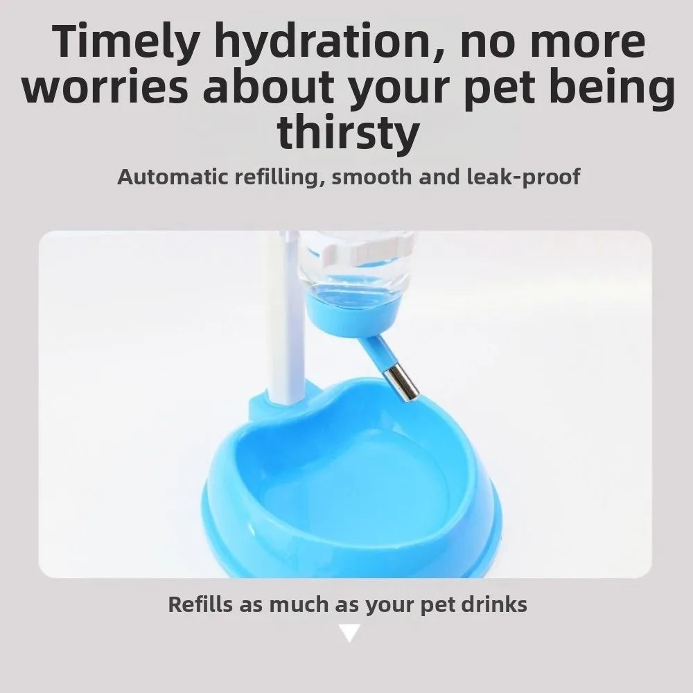 Liftable Pet Water Dispenser Adjustable Leak-Proof Automatic Pet Drinker Large Capacity Hanging Kettle