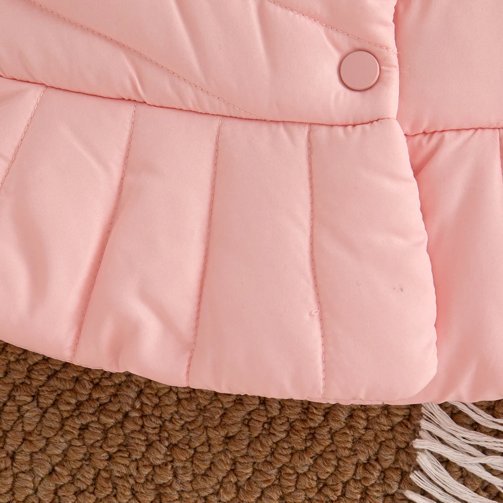 Baby Girl Clothing Summer Solid Color Warm Sleeveless Girl Coat Vest Cute Bow Girl Vest Outerwear