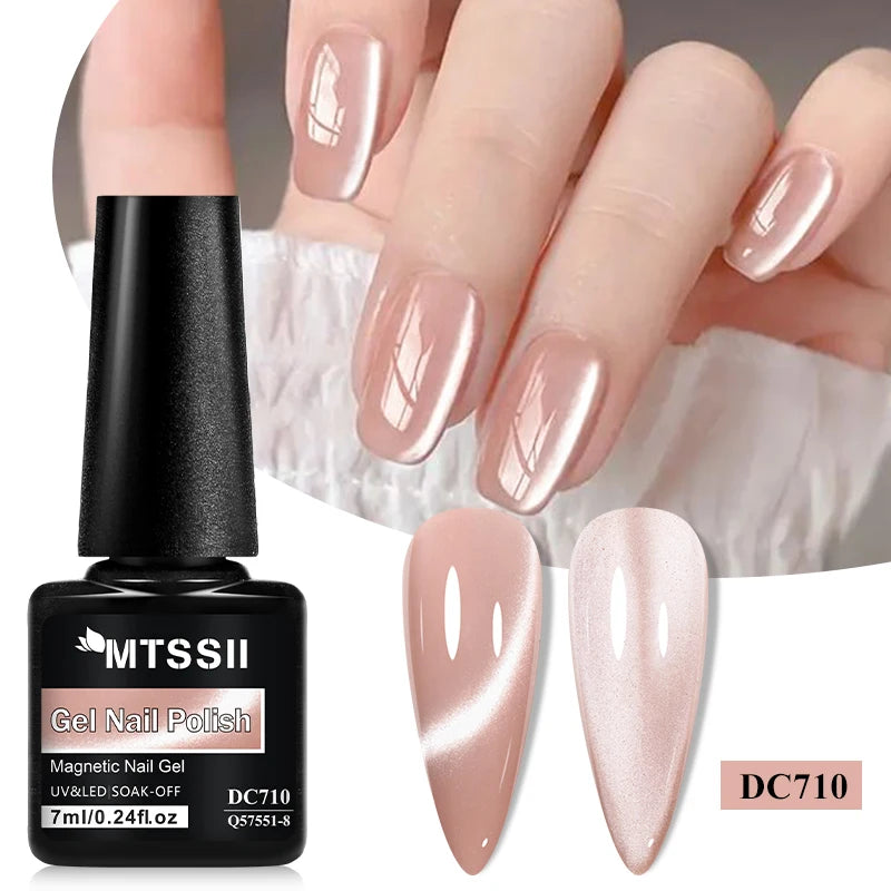 Moonlight Cat Magnetic Gel Nail Polish Candy Color Semi Permanent UV Gel Varnish for Summer Nails Soak Off Nail Art Manicure DIY