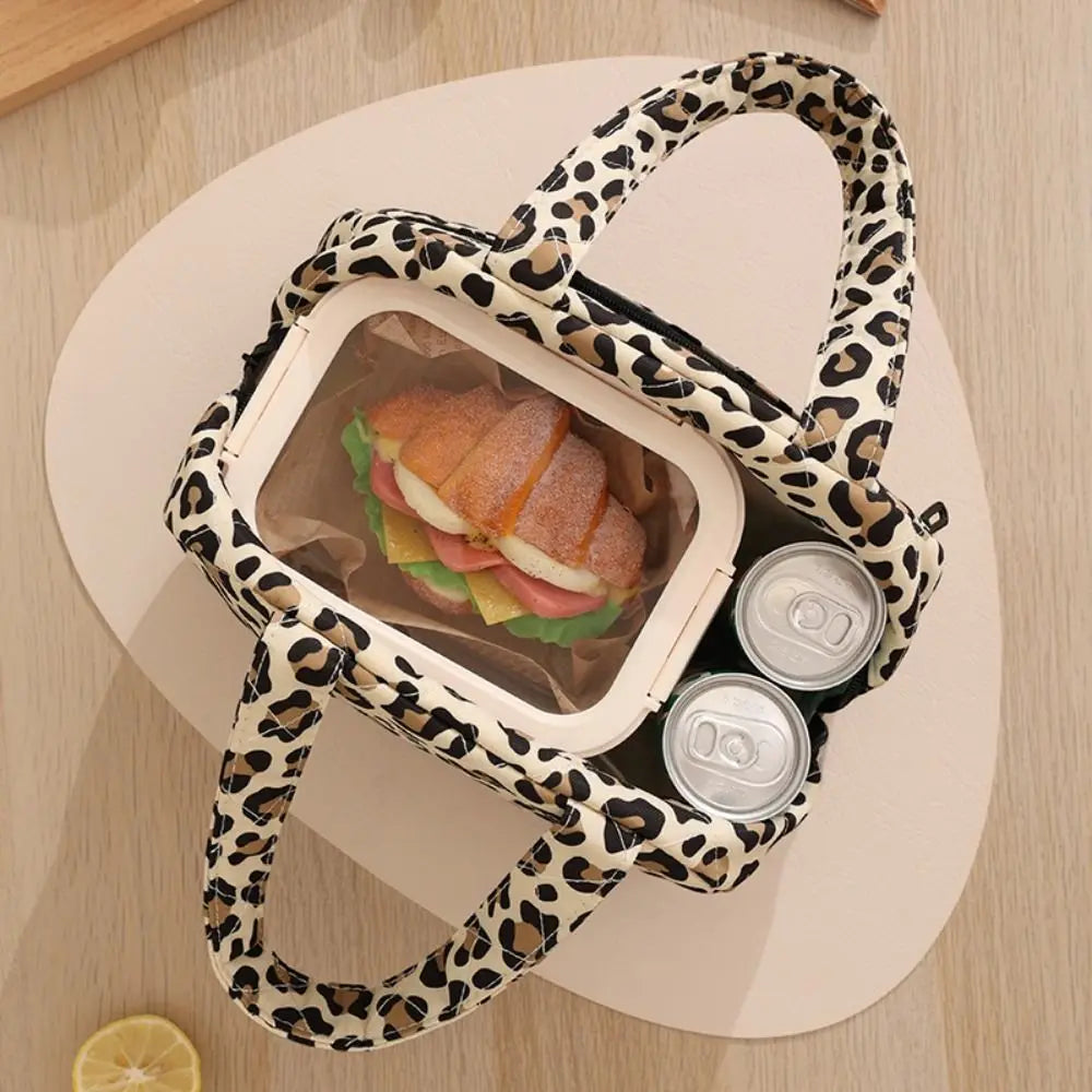 New Portable Handle Lunch Bag Waterproof Thickened Insulated Handbag Large Capacity Multi-functional Insulated Lunch Tote Bag