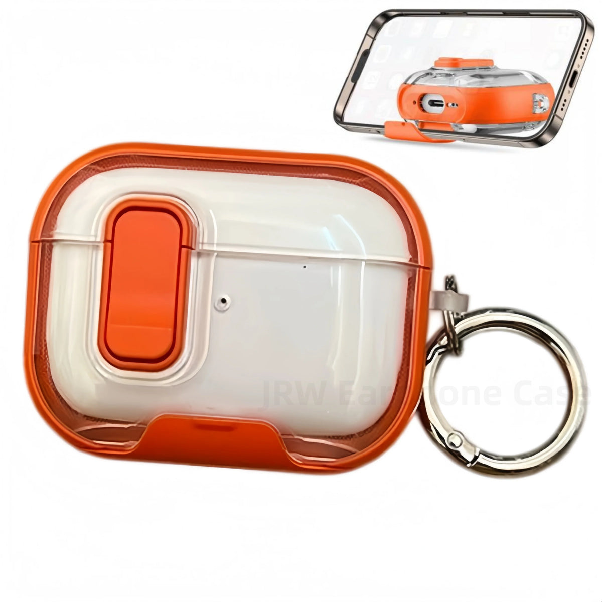 Headphone Accessories For Airpods 5/4 with Phone Stand&Cleaner Kit Safety Lock Case For Airpods 5th Generation For Airpods Pro 3