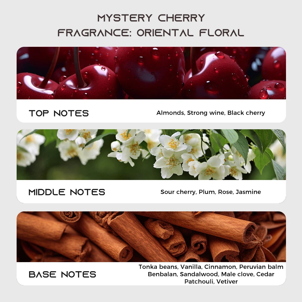 TROVEZ Mystery Cherry 100ml Perfume Long-lasting Fragrance Floral Oriental Tone Unisex Perfume Scent Gifts Body Spray Perfumes