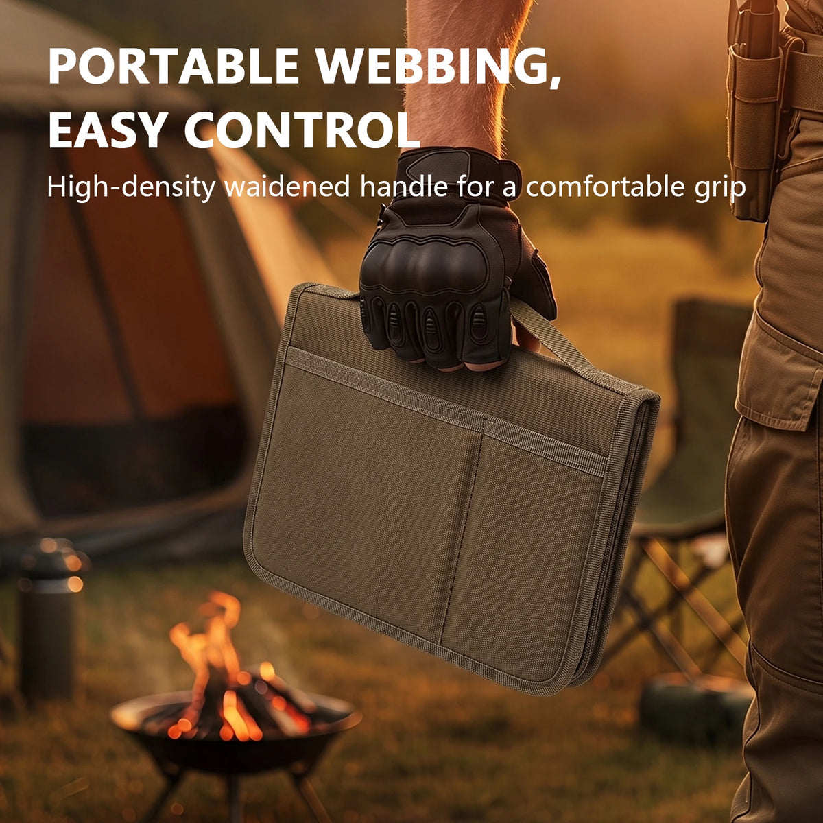 Tactical A5 Notebook Cover EDC Organizer Journal Case Zippered Sketchbook Waxed Canvas Cover with Pen Holder for Outdoor Hunting