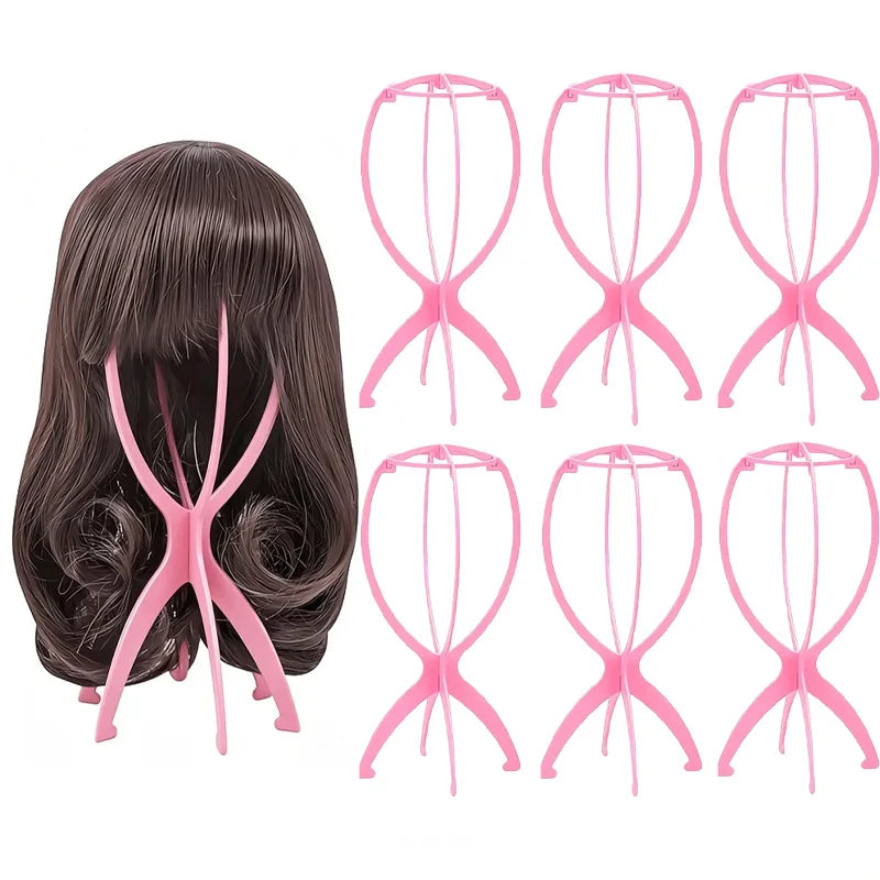 6 Packs Dreamlover Wig Stand, Wig Head Stand, Wig Holder for Multiple Wigs