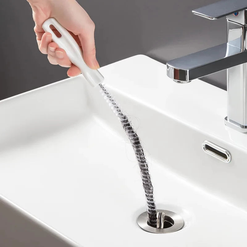 1Pcs Pipe Unclogging Brush Shower Tub Drain Hair Catcher Long Cleaner For Cleaning Sewer Pipes Bathroom Products Household Home