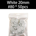 New~White Sanding paper 50/pcs Pedicure Foot Care Tools 15mm 20mm 25mm 35mm nail drill bit Disk disc Salon Calluse Replaceable