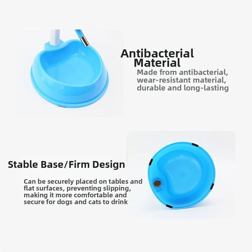 Liftable Pet Water Dispenser Adjustable Leak-Proof Automatic Pet Drinker Large Capacity Hanging Kettle