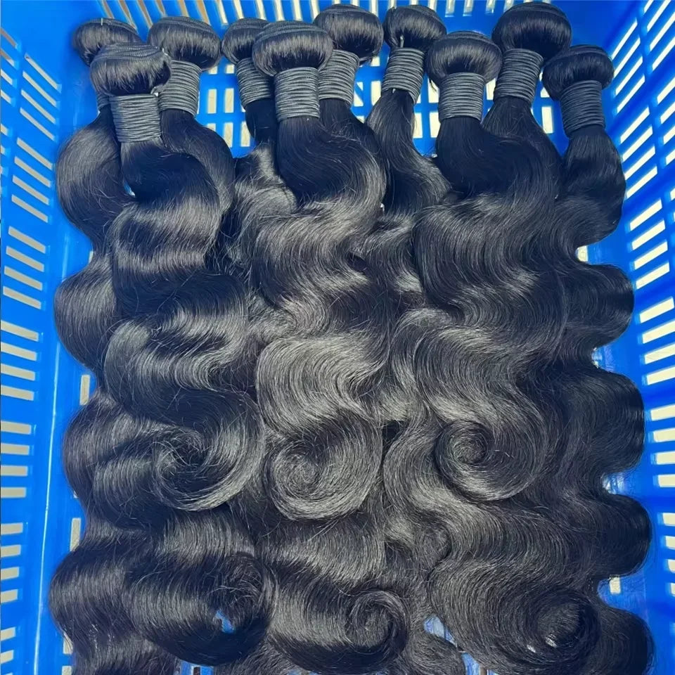 Raw Indian Human Hair Bundles Body Wave 3 4 Bundles 28 30 Inch Virgin Remy Hair Extensions For Women Sew In Quick Weave Bundles