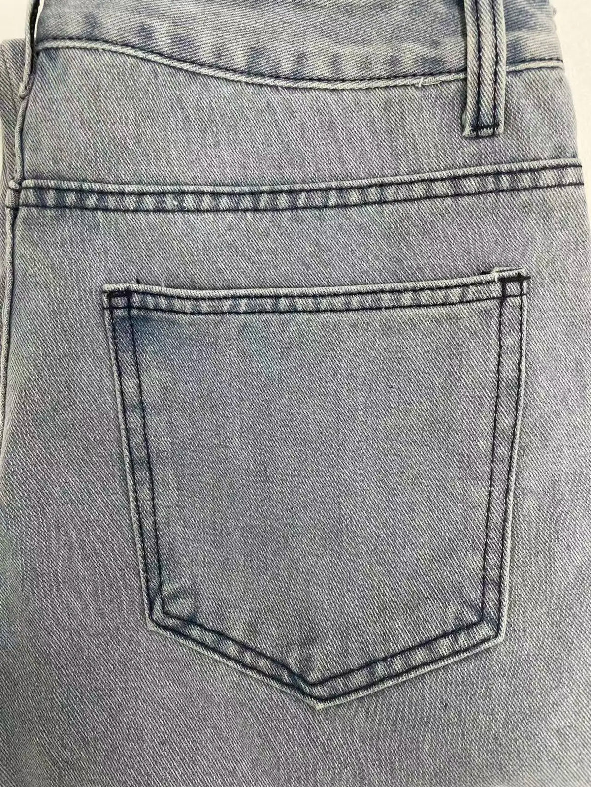 Men's American Retro Casual Cargo Jeans, Loose Fit, Solid Color, Fashion Essential