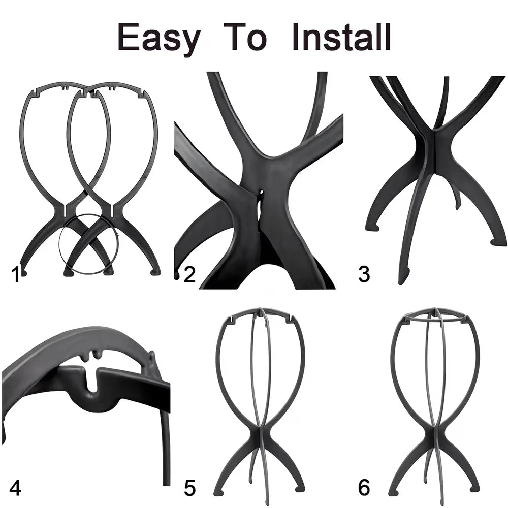 6 Packs Dreamlover Wig Stand, Wig Head Stand, Wig Holder for Multiple Wigs
