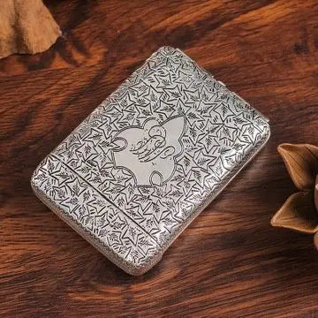 Retro Metal Hand-carved Cigarette Case for 14 Man Cigarettes Peaky Blinders Shelby Style Flick Box Holder Portable Smoking Tools