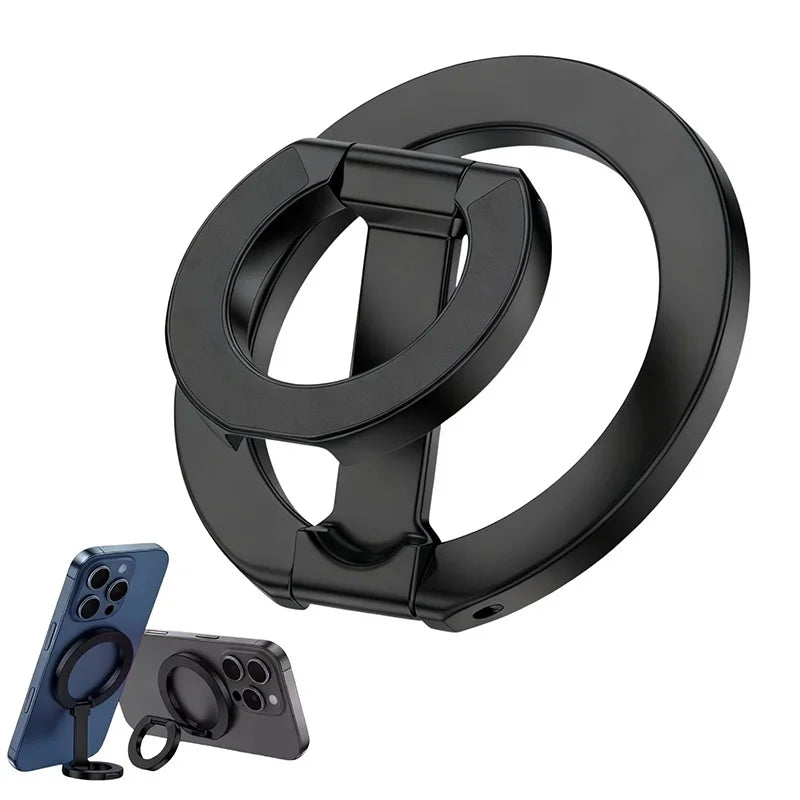 Double Sided Magnetic Phone Ring Holder Portable Desk Bracket Folding Cell Phone Stand Phone Accessories For Magsafe For iPhone