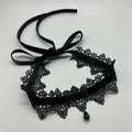 2026 New Sexy Lace Flower Necklace for Women Gothic Punk Velvet Collar Choker Black Waterdrop Pendent Necklace Strap Bow Jewelry