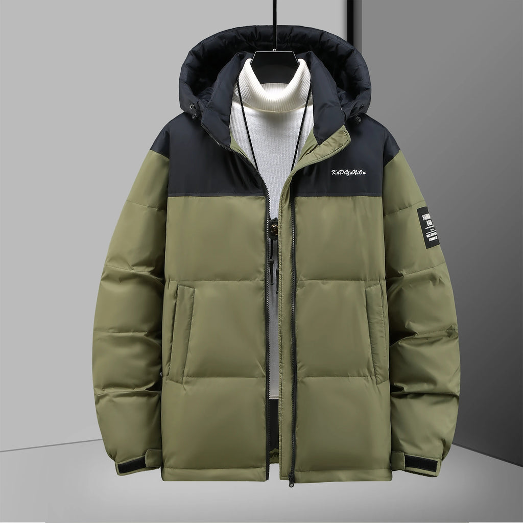 New plus size down jacket for men winter fat white duck down warm and thicken coat