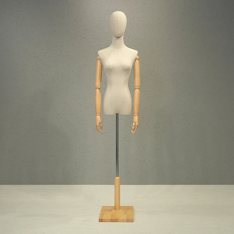 Female Dress Form Mannequin for Window Display Half Body Model for Wedding Dresses Hangers Photography Clothing Display Stand