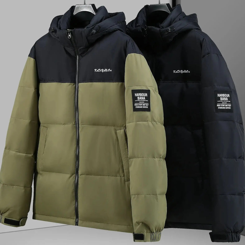New plus size down jacket for men winter fat white duck down warm and thicken coat