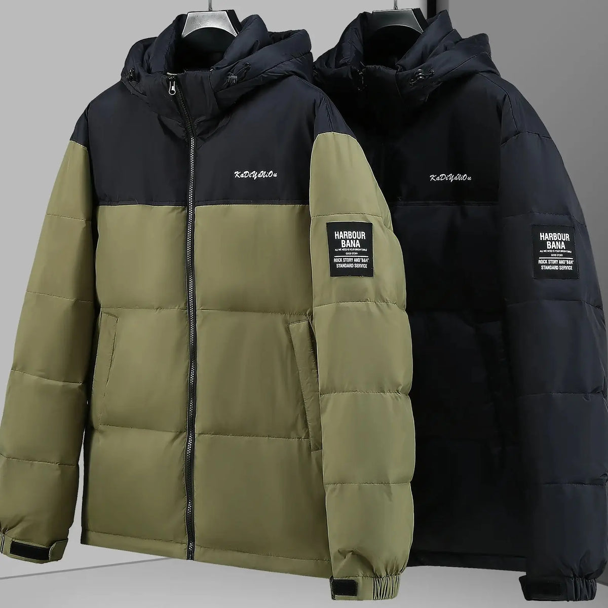 New plus size down jacket for men winter fat white duck down warm and thicken coat