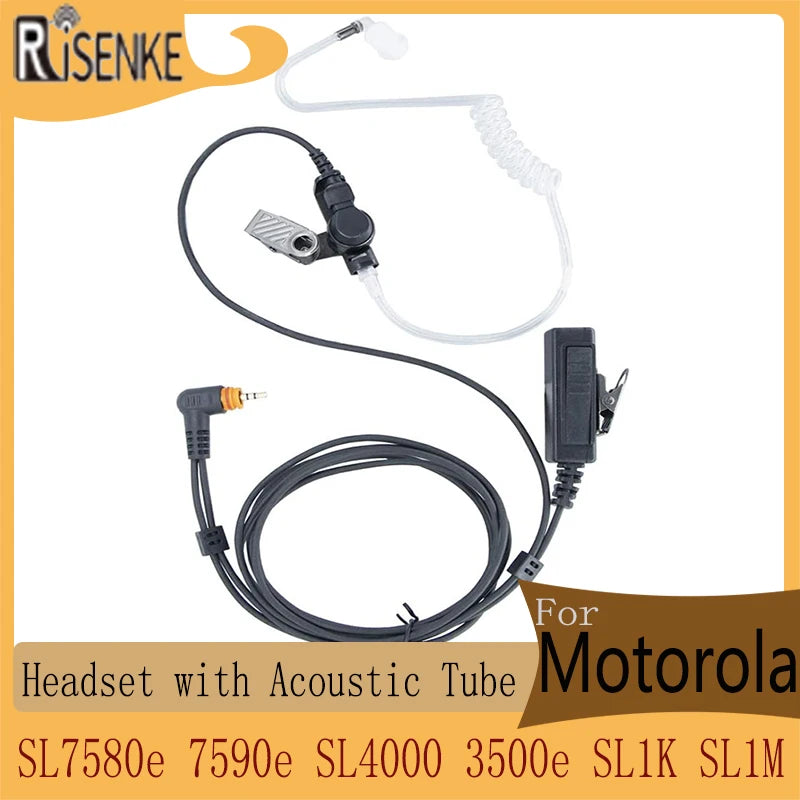 TLK100 Earpiece for Motorola,Walkie Talkie Headset,SL300 SL7550,SL7580e,SL7590, 7590e, SL4000, SL3500, 3500e, SL1K, SL1M