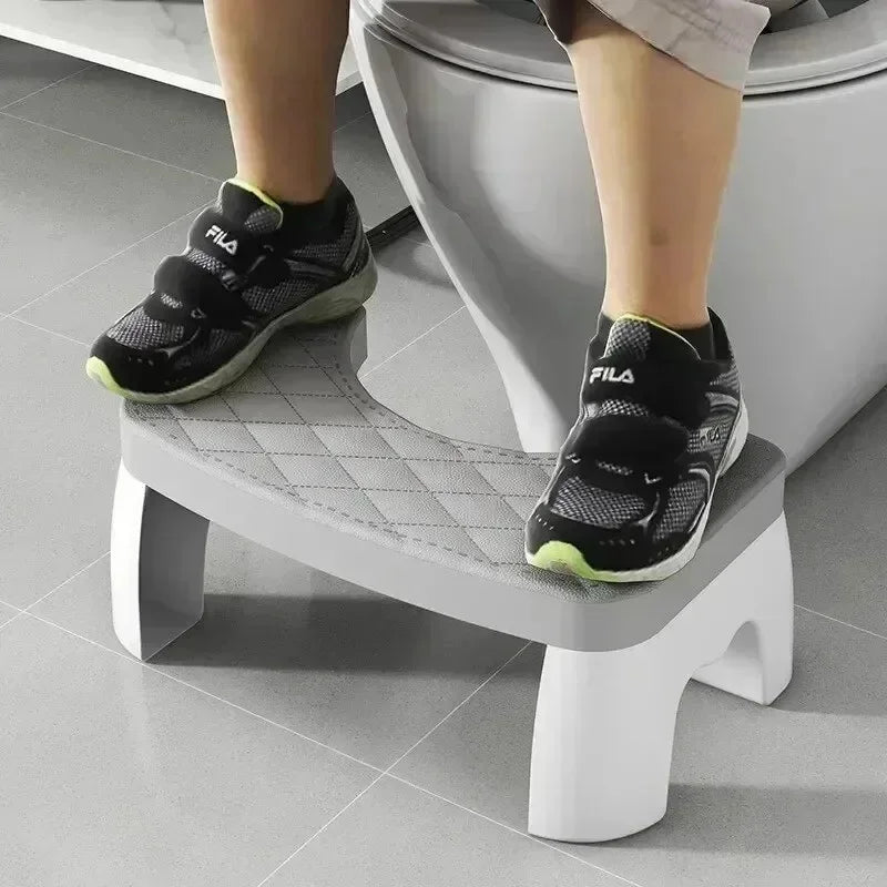 Universal Squat Toilet Stool, Waterproof Non Slip Foot Stool for Adults Kids Seniors, Ergonomic Bathroom Potty Step Stool