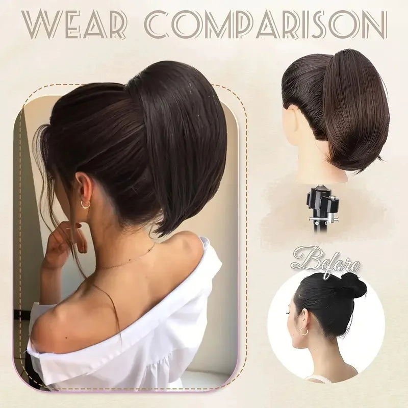 12Inch Synthetic Short Curly Ponytail Hair Extension Claw Clip Black Brown Hairpiece Invisible Instant Ponytail for Women