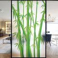 Home Bamboo Pattern Glass Privacy Film Living Room Kitchen Door Static Frosted Stickers Bath Window Decorative Anti-peep
