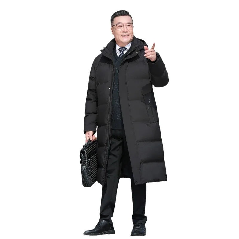 Warm Fashion Winter Jacket Man Down Coats Parka Men's Clothing White Goose Down Jackets Padded Jackets Long Padding HWY308