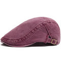 Hot Sale Vintage Painter Beret Unisex Fashion Flat Visor Cap Casual Autumn Retro Cotton Solid Newsboy Hat Summer Adjustable