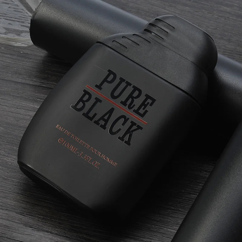 Pure Black Men's Perfume Lasting Fragrance Earth Cologne Refreshing Gentleman Light Perfume Woody Ocean Fragrance Charm 100ml