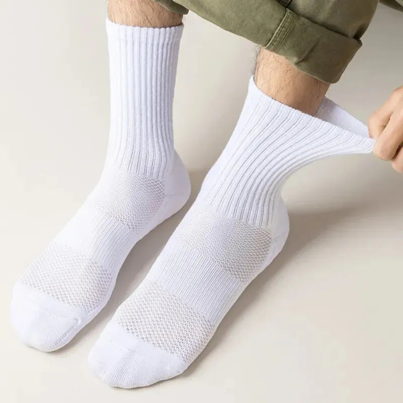 10/6/5/3/1 Pairs Thick-Soled Moisture Wicking Sports Socks with Cushioned Bottoms Perfect for Running and Professional Sports