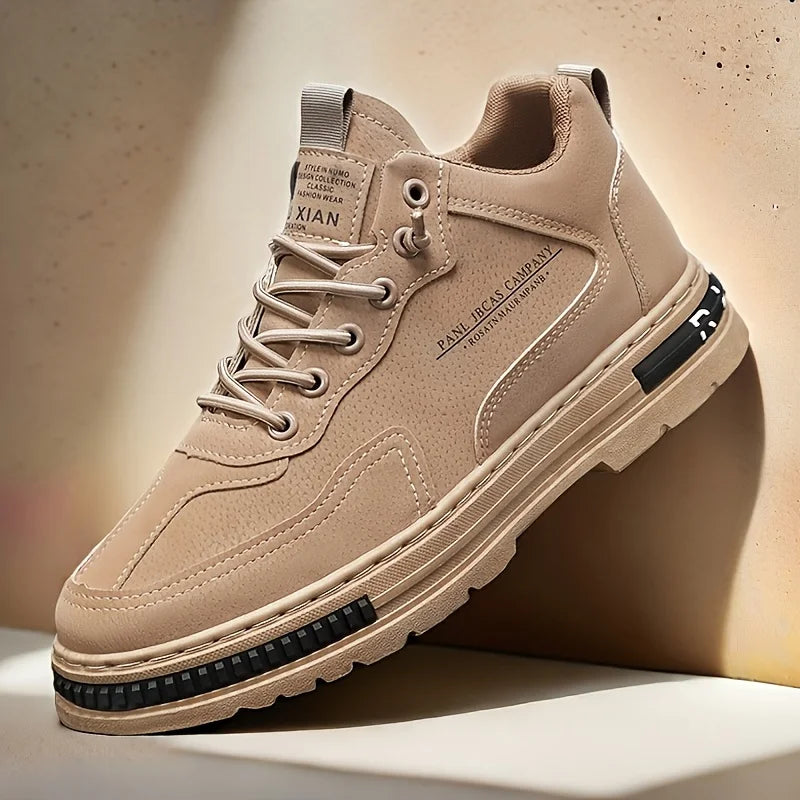 Men's Fashion Classic Work Shoes Comfortable Anti-Slip Lace-Up Casual Sports Shoes Suitable for Men's Outdoor Activities Hiking