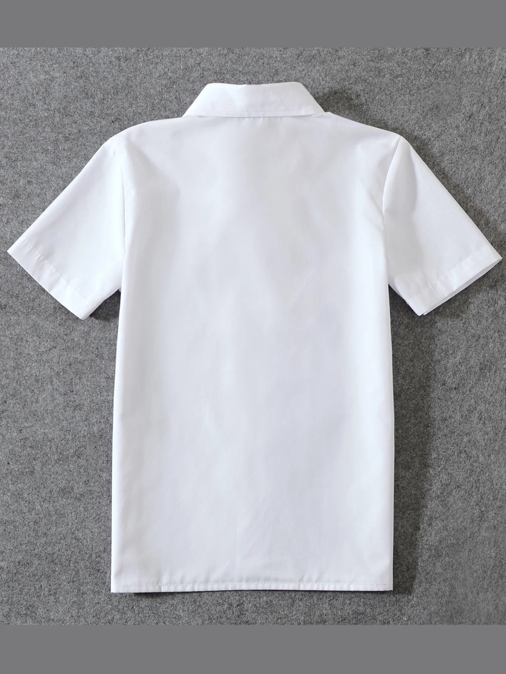 4pcs/set Boys' Short Suit Set With Short Shirt, Short Pants, Tie and Straps School Uniforms