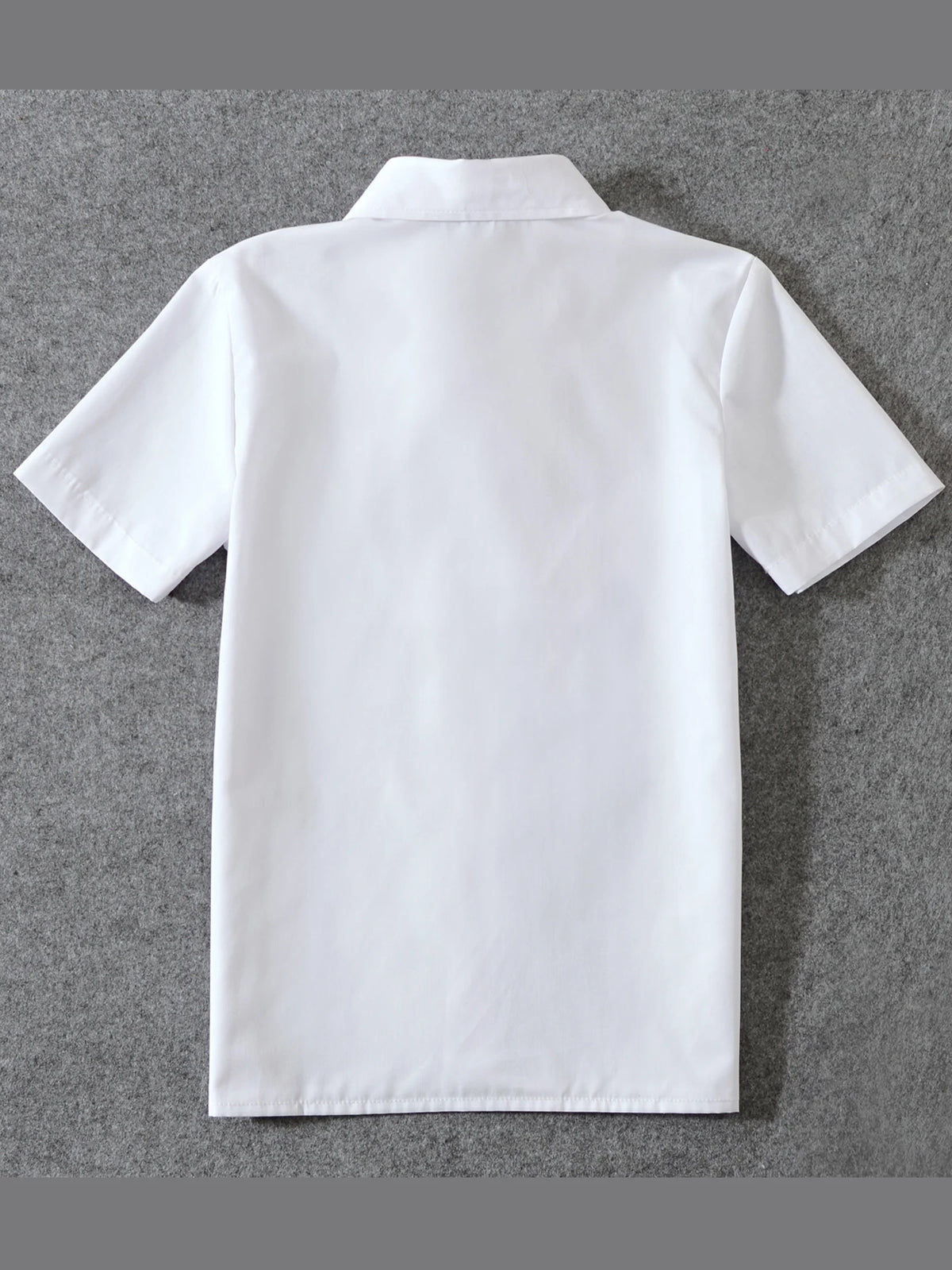 4pcs/set Boys' Short Suit Set With Short Shirt, Short Pants, Tie and Straps School Uniforms
