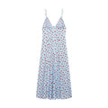 Spring Summer New Arrival Women's Fashionable Versatile V-neck Strawberry Print Strapless Dress Polyester Fiber A-line Skirt