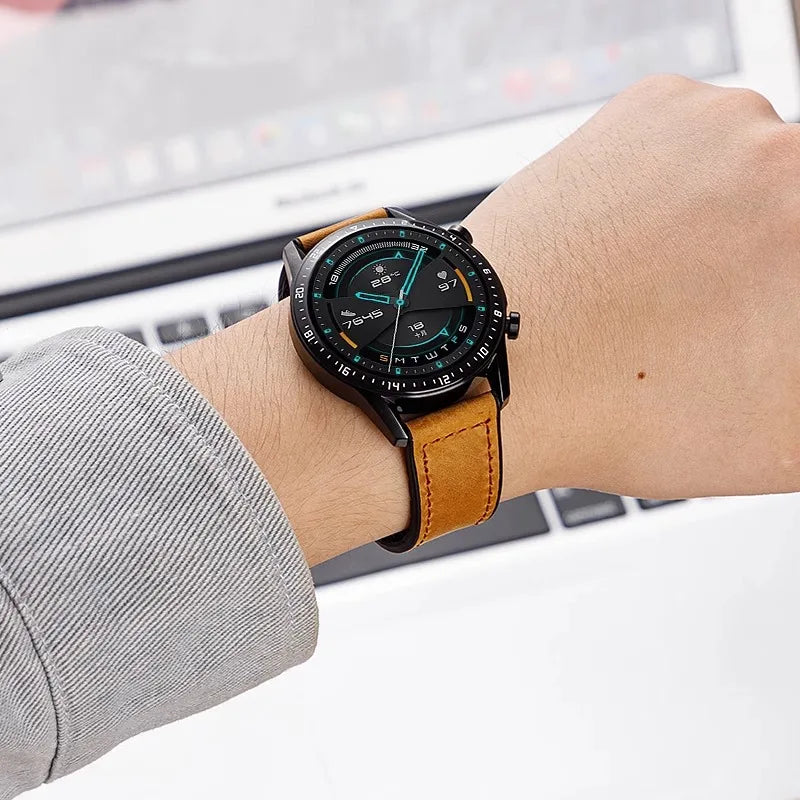 Leather Silicone Strap For Xiaomi Watch 2 Pro S5 S4 46mm S3 S2 S1 Pro Active 22mm Magnetic Watch Band For Mi Watch Color/Color 2