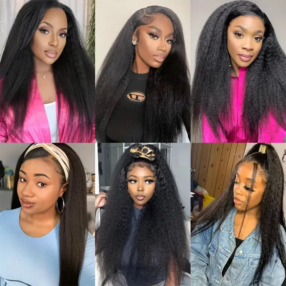Human Hair Bundles With Closure Kinky Straight Peruvian Raw 3 4 Bundle With 4x4 5x5 HD Lace Closure Yaki Weave With 13x4 Frontal