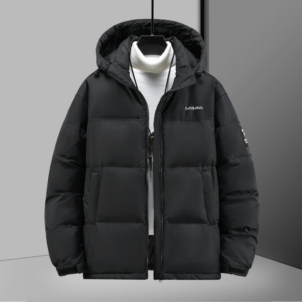 New plus size down jacket for men winter fat white duck down warm and thicken coat