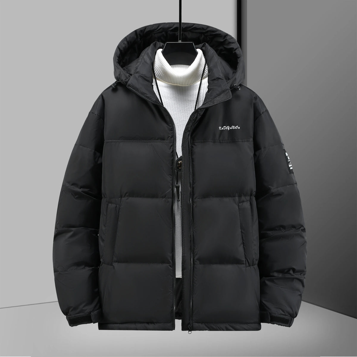 New plus size down jacket for men winter fat white duck down warm and thicken coat
