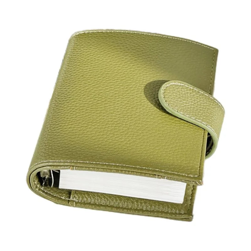 2024 Pu Leather Regular 2.0 Pocket Size Rings Planner A7 Notebook Agenda Organizer Diary Sketchbook