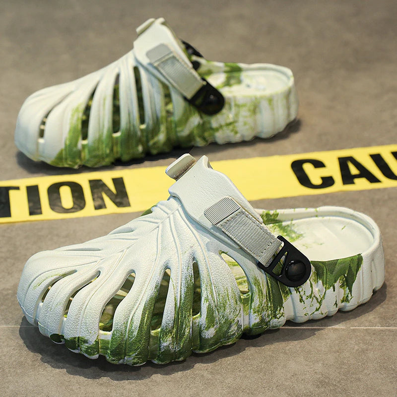 Summer Comfortable Men's Garden Clogs Breathable EVA Injection Shoes Casual Sandal Woman Beach Slippers Water Shoes Camo Cheap