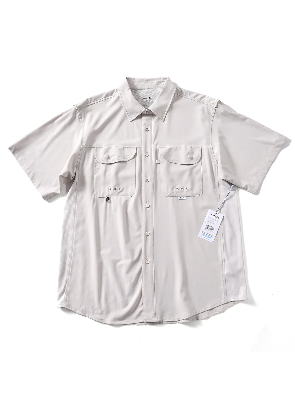 Lightweight Quick Dry Summer Men's Casual Versatile Collared Short Sleeve Shirt Breathable Comfortable Polyester Fiber