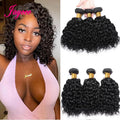 15A Brazilian Water Wave Hair Bundles Short Curly Human Hair Weaving Bundles Deal 100% Brazilian Virgin Human Hair Extensions