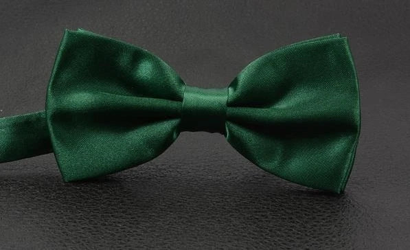 Double-layer bow tie men's business formal bow tie solid color bow tie gift