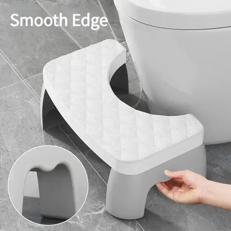 Universal Squat Toilet Stool, Waterproof Non Slip Foot Stool for Adults Kids Seniors, Ergonomic Bathroom Potty Step Stool